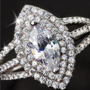 Stauer Mirador Marquise Ring size 6.5